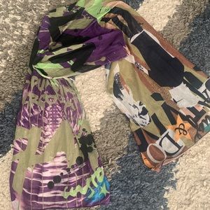 Custo Barcelona Graphic Print Scarf